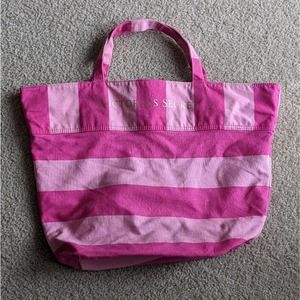 Victoria's Secret Pink Stripe Beach Bag